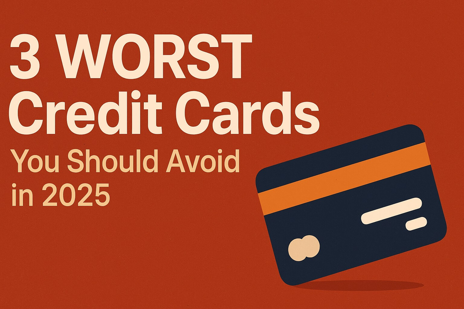 3 Worst Credit Cards You Should Avoid in 2025